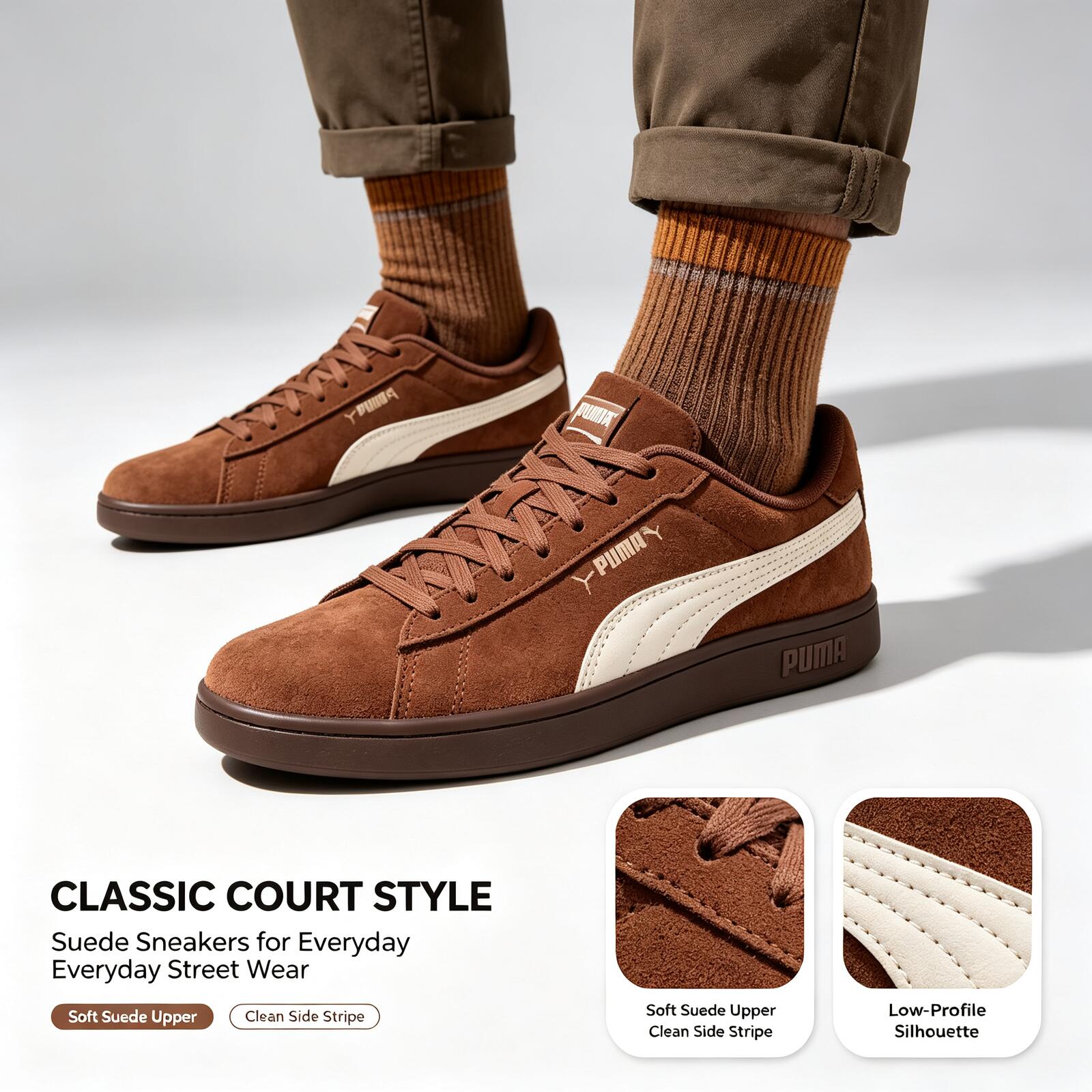 Puma Shoes Suede Classic - Новые ретро-кроссовки PUMA из замши с