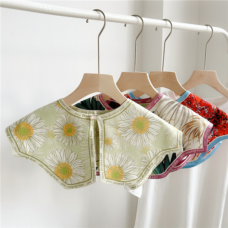 Blouse Off Shoulder - Модные цветочные съемные воротники, шали для