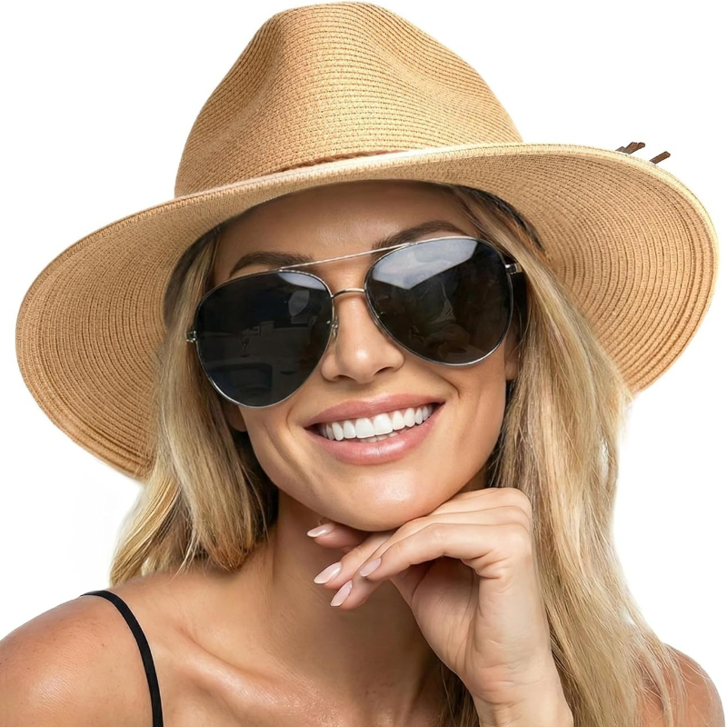Hat Floppy Wide - Летняя соломенная пляжная шляпа для женщин,