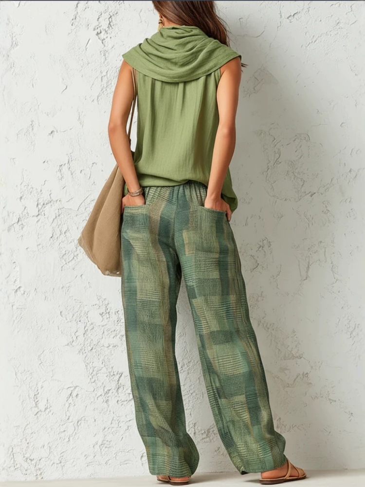 Новый летний женский комплект  – обзор и цена Linen Pant Wide