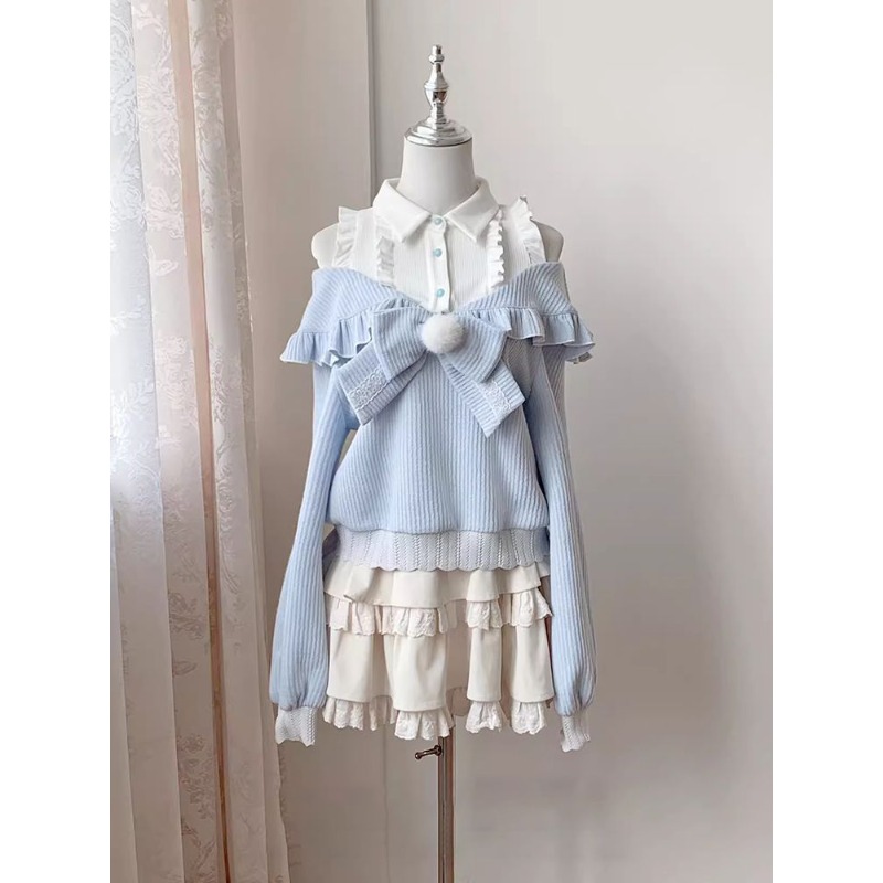 Милый комплект в стиле Лолита  – обзор и цена Blouse Off Shoulder