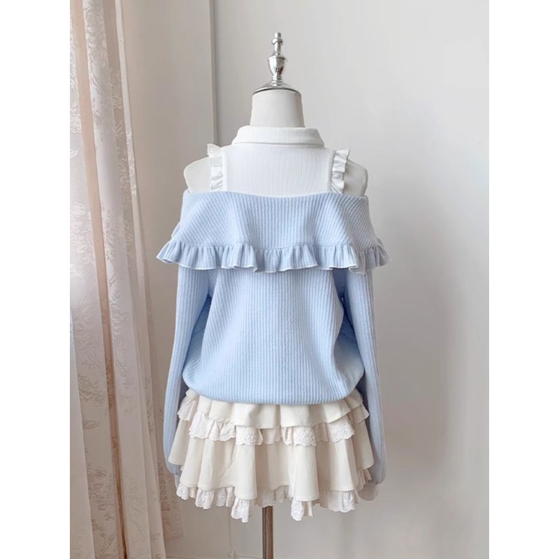 Милый комплект в стиле Лолита  – обзор и цена Blouse Off Shoulder