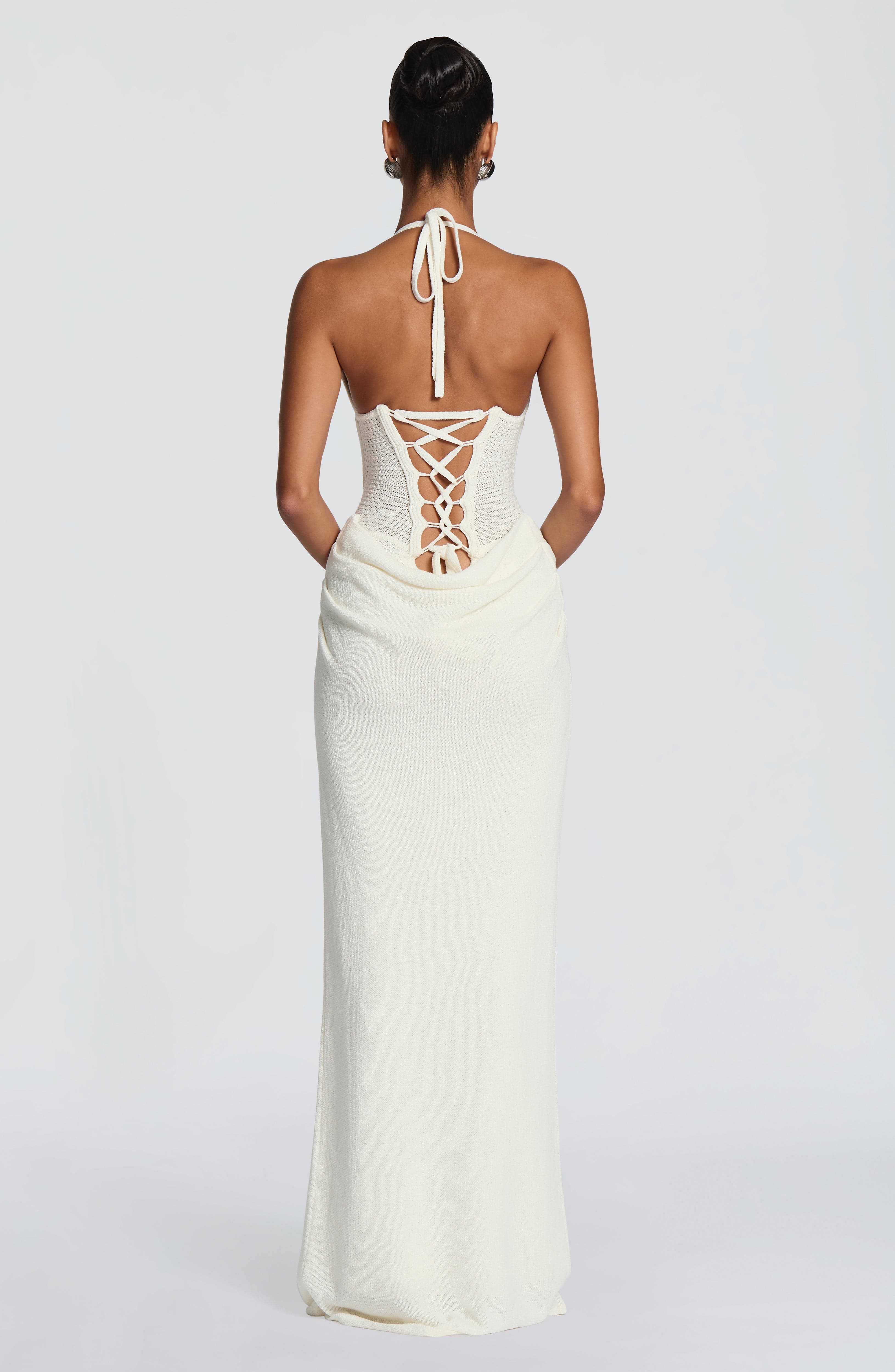Вязаное макси-платье в стиле б – обзор и цена Maxi Dress Halter