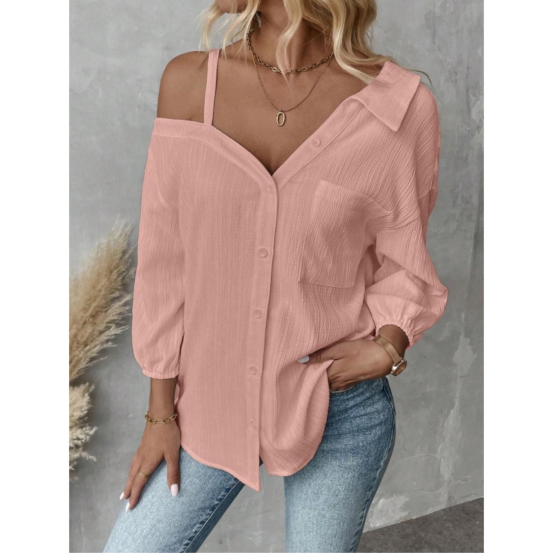 Плюс размеры 1XL-5XL, женские  – обзор и цена Blouse Off Shoulder