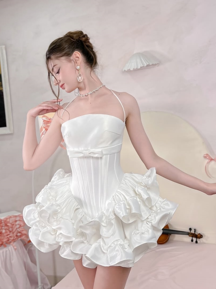 Women Pink White Lace-up Dress – обзор и цена Maxi Dress Halter